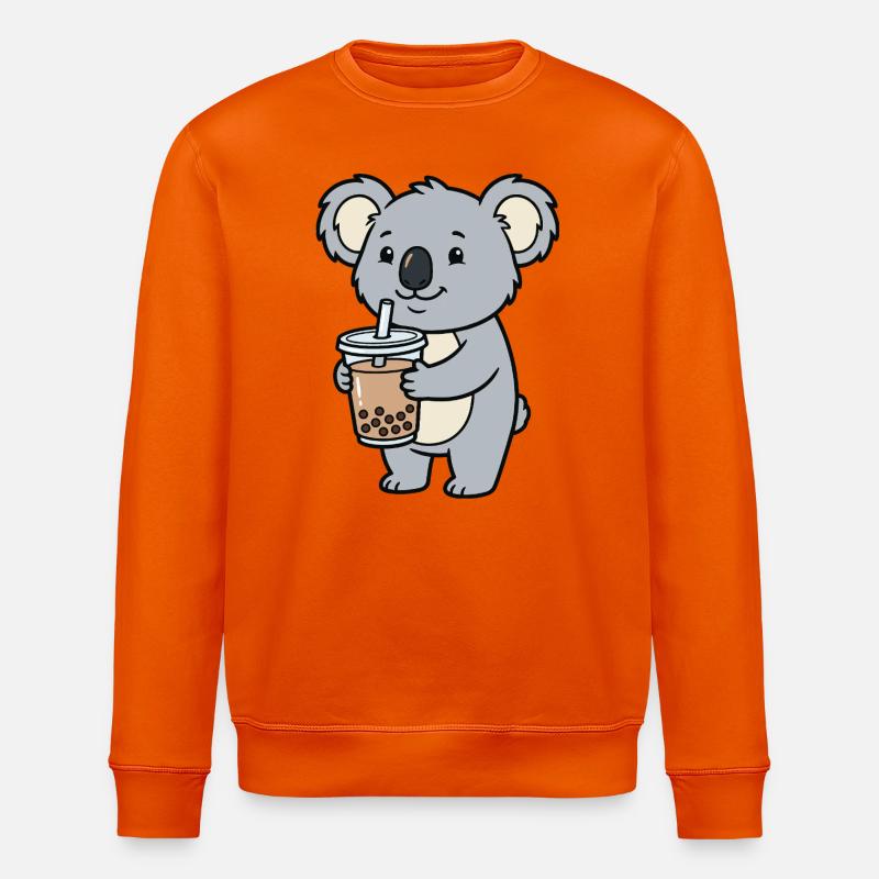 Koala-Bubble-Tea - Stanley/Stella Unisex Bio-Sweatshirt ROLLER - Tieforange