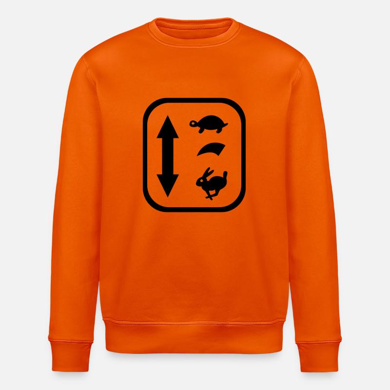 traktor schaltung - Stanley/Stella Unisex Bio-Sweatshirt ROLLER - Tieforange