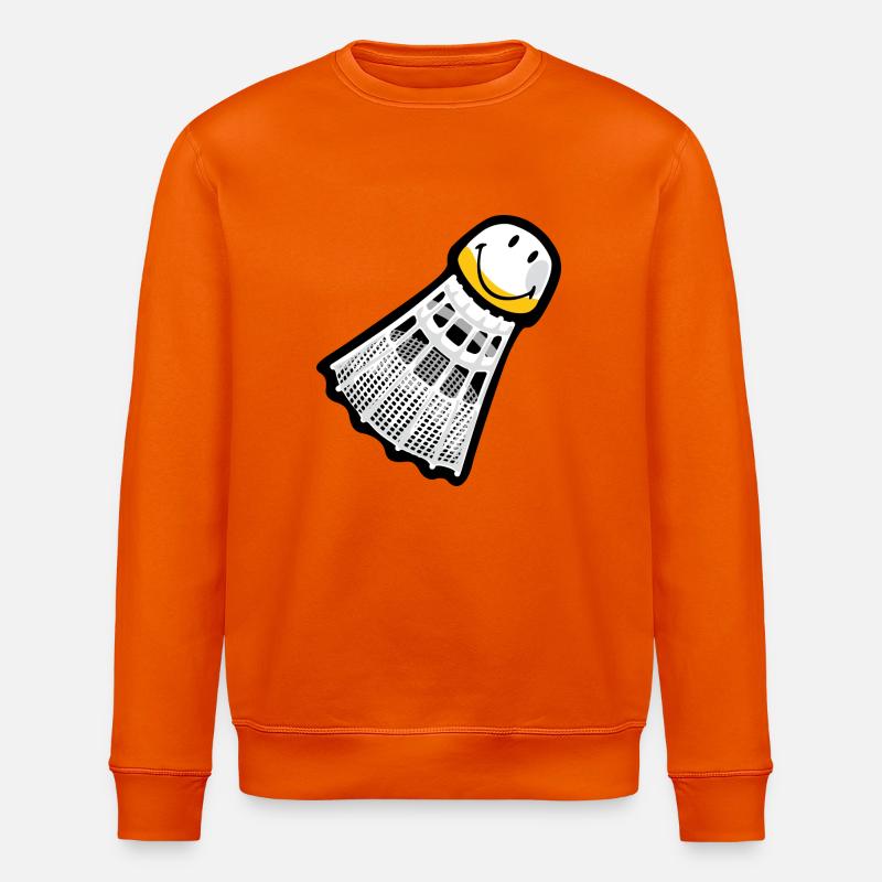 Smiley Badminton - Ekologiczna bluza typu unisex Stanley/Stella ROLLER - głęboki pomarańczowy