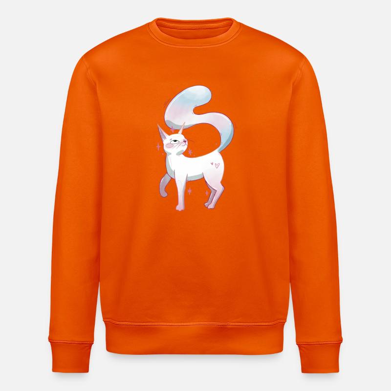 Fierté trans de chat mignon - Sweat bio ROLLER Stanley/Stella Unisexe - orange profond