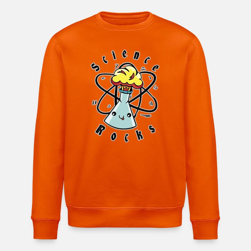 Wissenschaft Rockt - Stanley/Stella Unisex Bio-Sweatshirt ROLLER - Tieforange