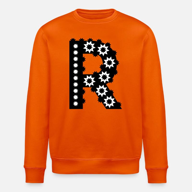 Buchstabe R - Stanley/Stella Unisex Bio-Sweatshirt ROLLER - Tieforange