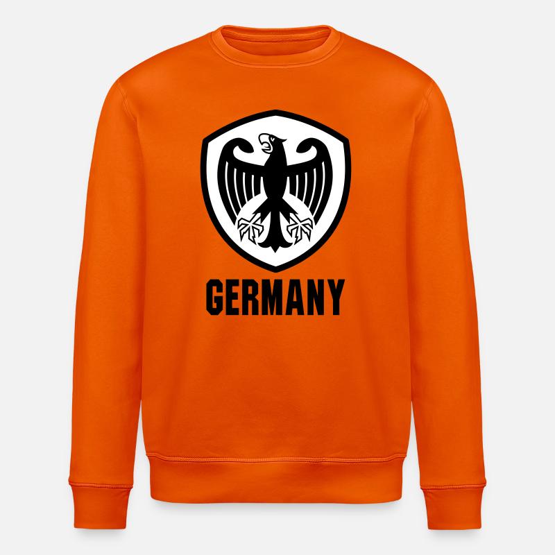 Bundesadler Wappen Germany - Stanley/Stella Unisex Bio-Sweatshirt ROLLER - Tieforange