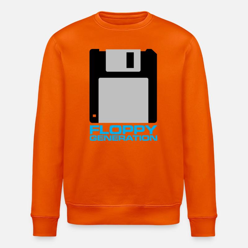 Disquette Génération 3.5 - Sweat bio ROLLER Stanley/Stella Unisexe - orange profond