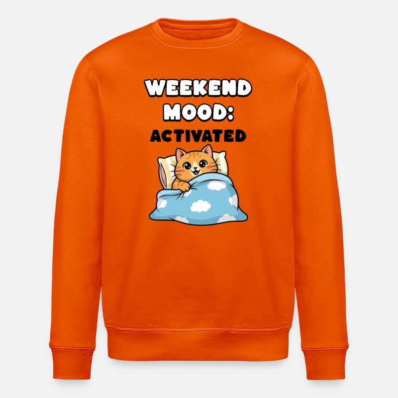 Weekend Mood - Stanley/Stella Unisex Bio-Sweatshirt ROLLER - Tieforange