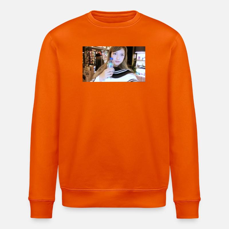Portrait d’un modèle au musée - Sweat bio ROLLER Stanley/Stella Unisexe - orange profond