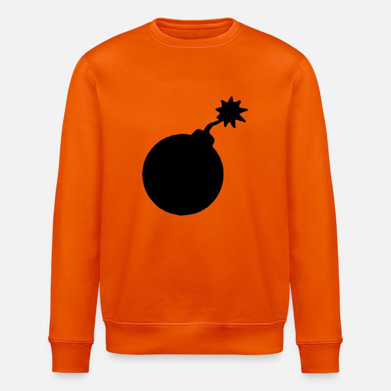 Bombe by www.codeshirt24.de - Stanley/Stella Unisex Bio-Sweatshirt ROLLER - Tieforange