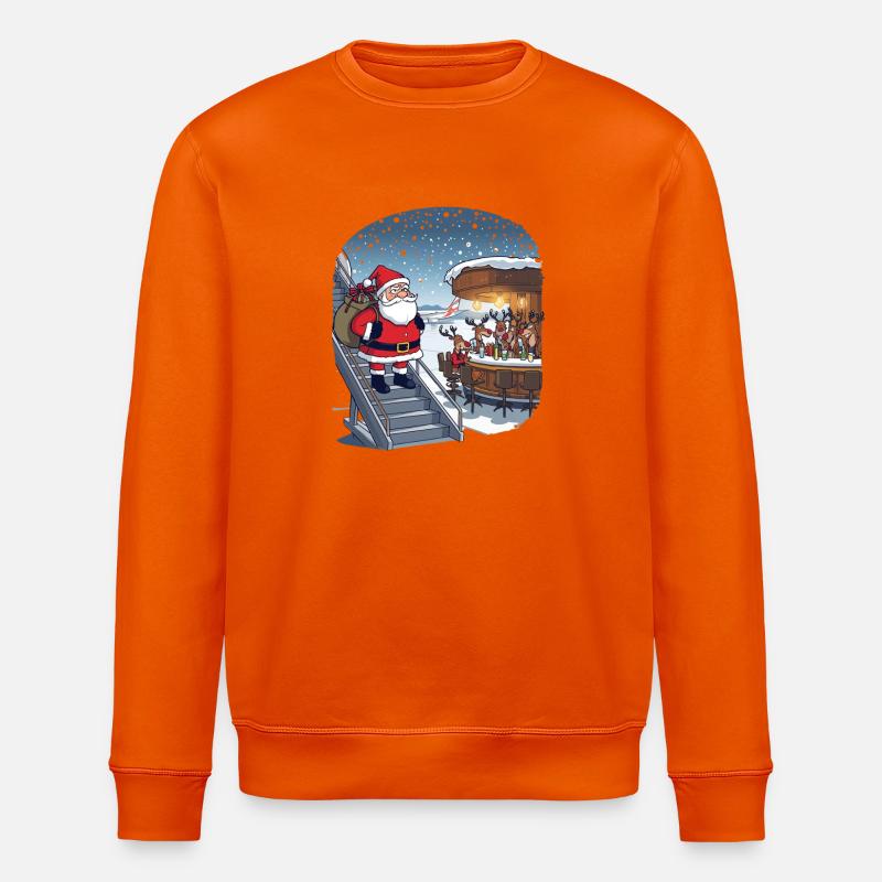 Renne dehors - Sweat bio ROLLER Stanley/Stella Unisexe - orange profond