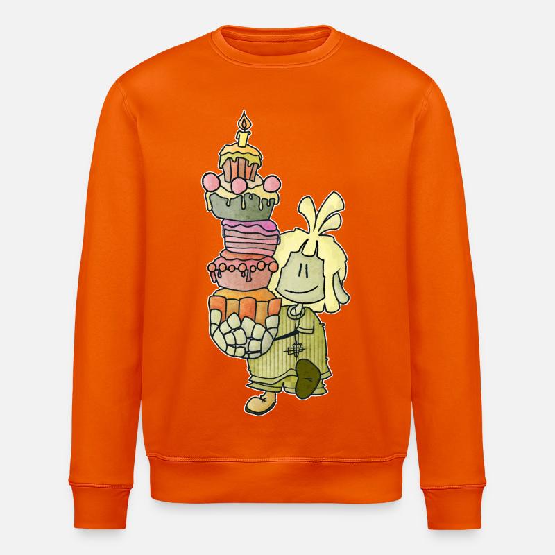 Mael - der Kuchen-Einsatz! / - Stanley/Stella Unisex Bio-Sweatshirt ROLLER - Tieforange