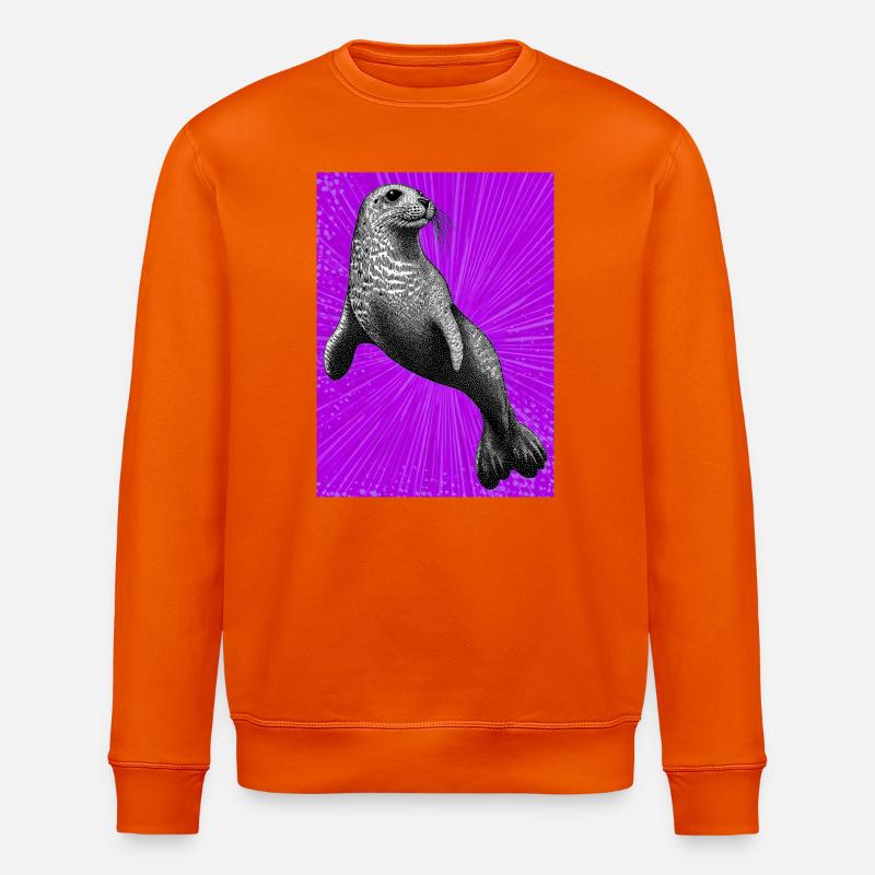 Phoque - Sweat bio ROLLER Stanley/Stella Unisexe - orange profond