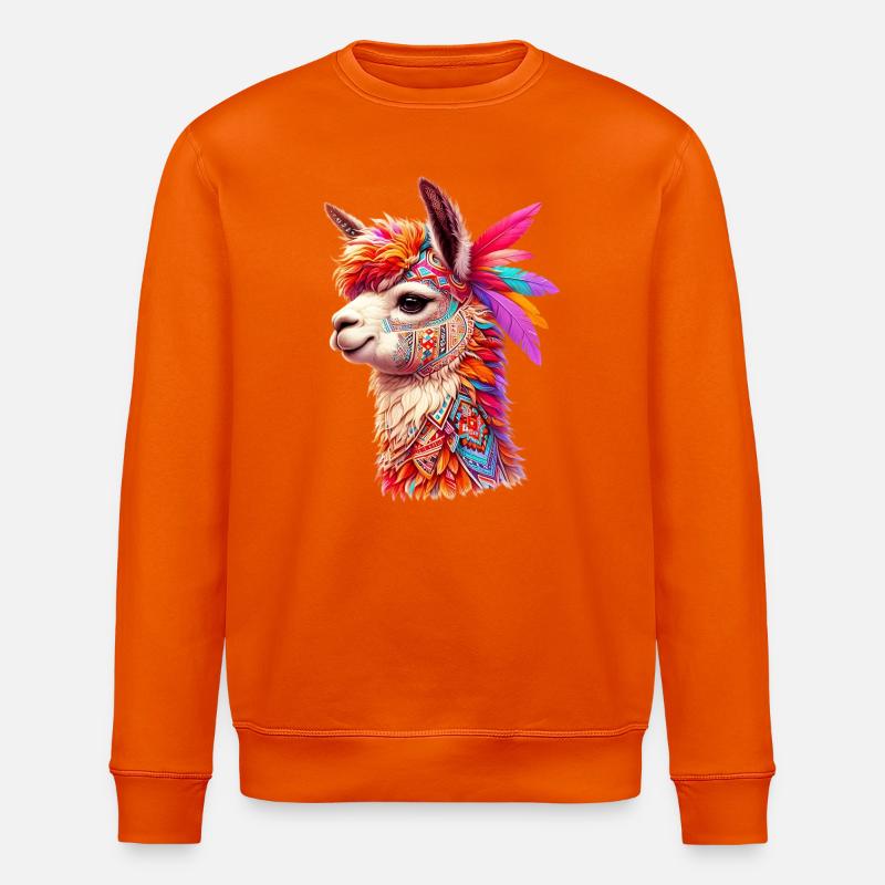 Alpaca - Stanley/Stella ROLLER Unisex Organic Sweatshirt - bright orange
