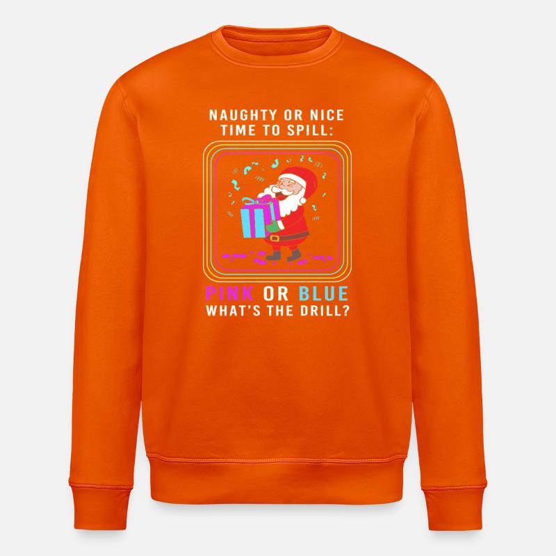Maman enceinte Maman Noël - Sweat bio ROLLER Stanley/Stella Unisexe - orange profond
