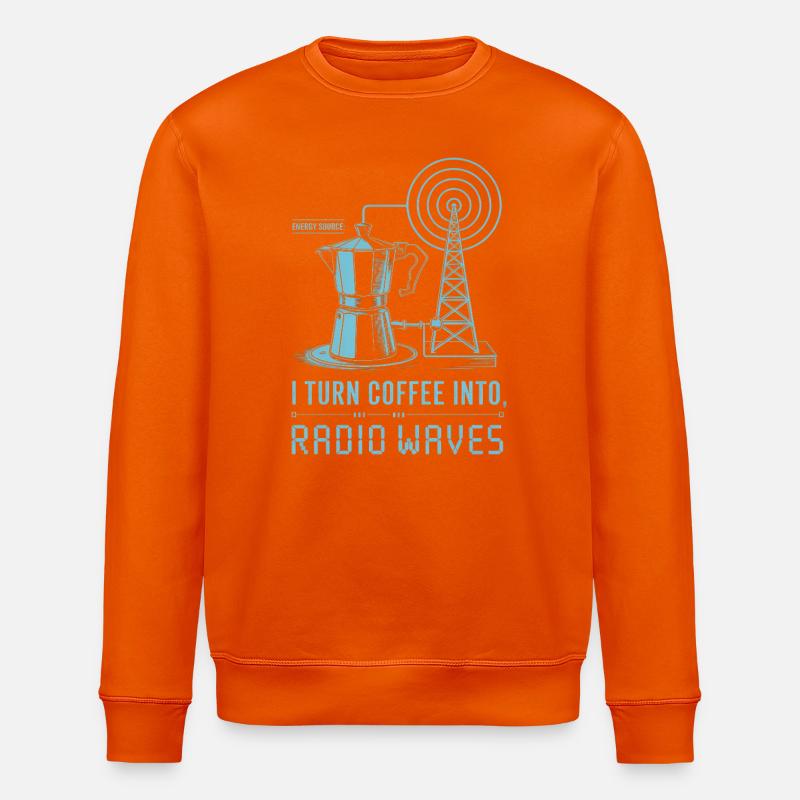 Kaffee zu Radiowellen - Stanley/Stella Unisex Bio-Sweatshirt ROLLER - Tieforange
