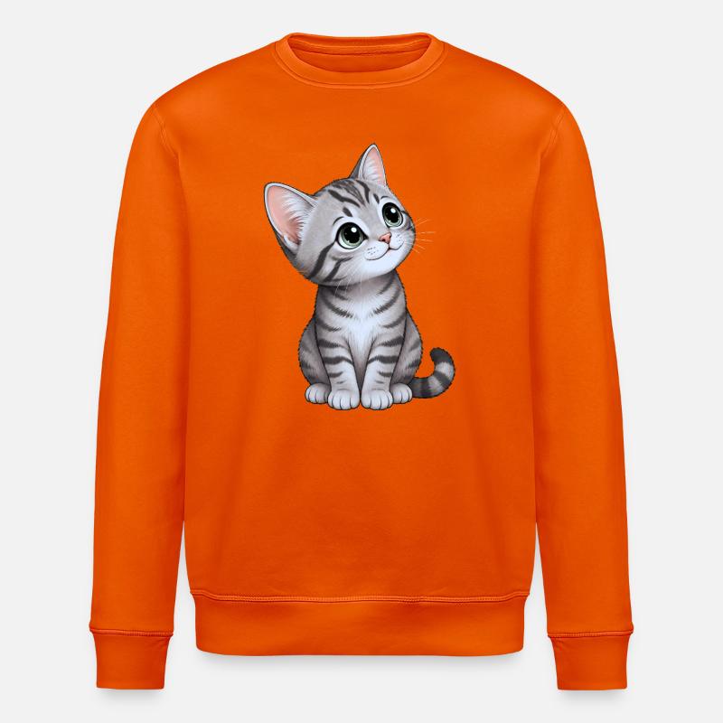 chaton mignon - Sweat bio ROLLER Stanley/Stella Unisexe - orange profond