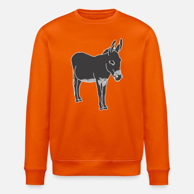 Esel - Stanley/Stella Unisex Bio-Sweatshirt ROLLER - Tieforange