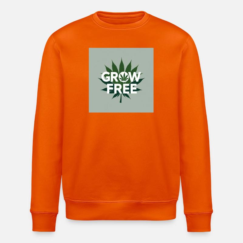 Conception de feuilles libres de culture - Sweat bio ROLLER Stanley/Stella Unisexe - orange profond
