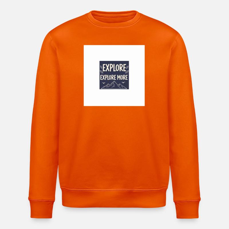 Explore More Bergabenteuer - Stanley/Stella Unisex Bio-Sweatshirt ROLLER - Tieforange
