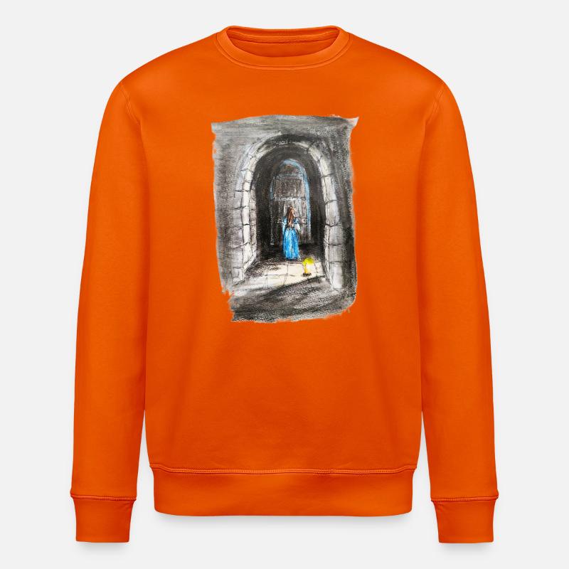 Torbogen-Maiden-Laternenlicht - Stanley/Stella Unisex Bio-Sweatshirt ROLLER - Tieforange