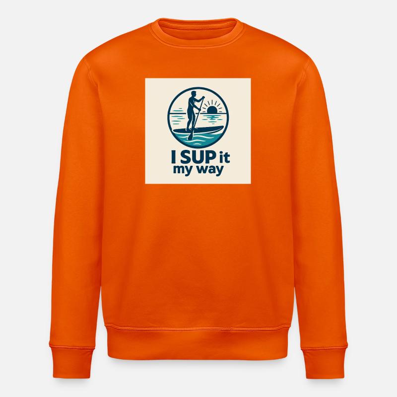 I SUP it – Mein Weg - Stanley/Stella Unisex Bio-Sweatshirt ROLLER - Tieforange