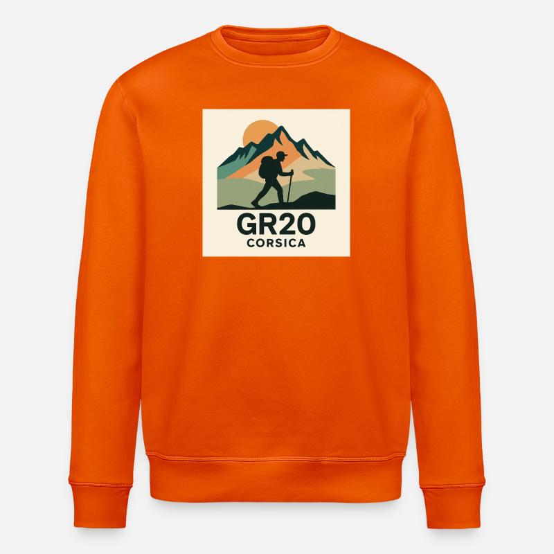 GR 20 KORSIKA - Stanley/Stella Unisex Bio-Sweatshirt ROLLER - Tieforange