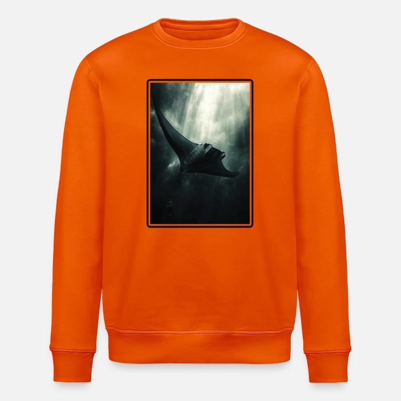 Rays Manta Rays - Stanley/Stella ROLLER Unisex Organic Sweatshirt - bright orange