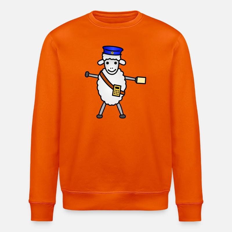 TIB_Schaf ner_bunt - Sweat bio ROLLER Stanley/Stella Unisexe - orange profond
