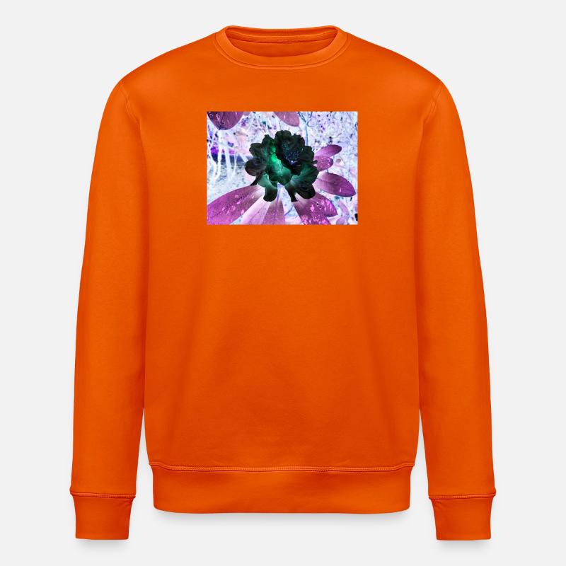 Neonblumen Hyperflora-Arrangement - Stanley/Stella Unisex Bio-Sweatshirt ROLLER - Tieforange