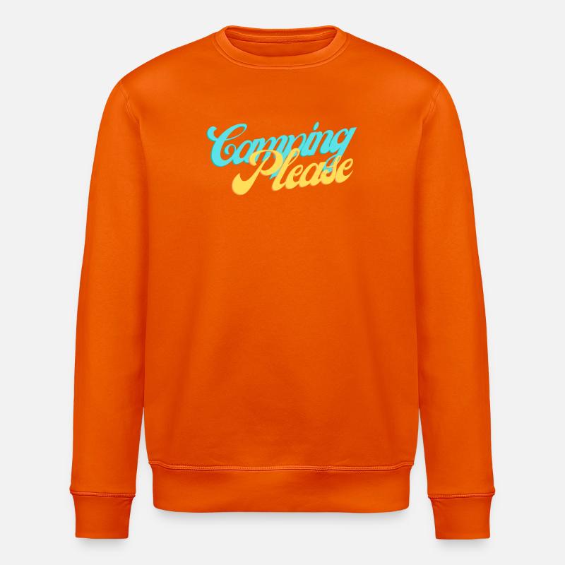 Camping Please Retro Script - Stanley/Stella Unisex Bio-Sweatshirt ROLLER - Tieforange