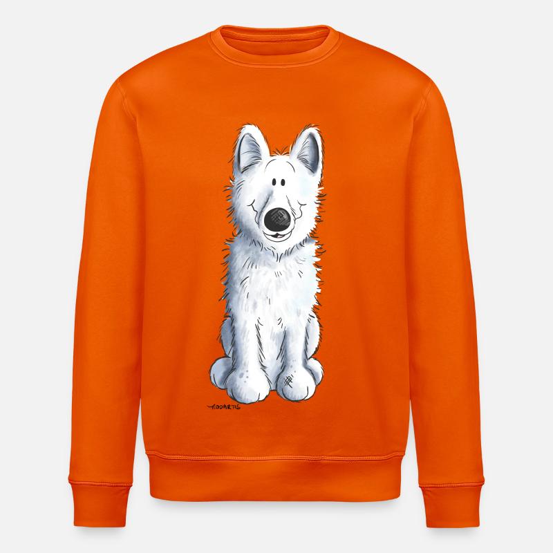 Schweizer Schäferhund - Stanley/Stella Unisex Bio-Sweatshirt ROLLER - Tieforange