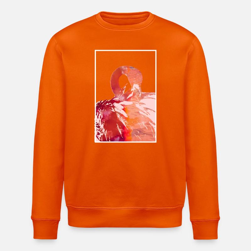 Flamingos - Stanley/Stella Unisex Bio-Sweatshirt ROLLER - Tieforange