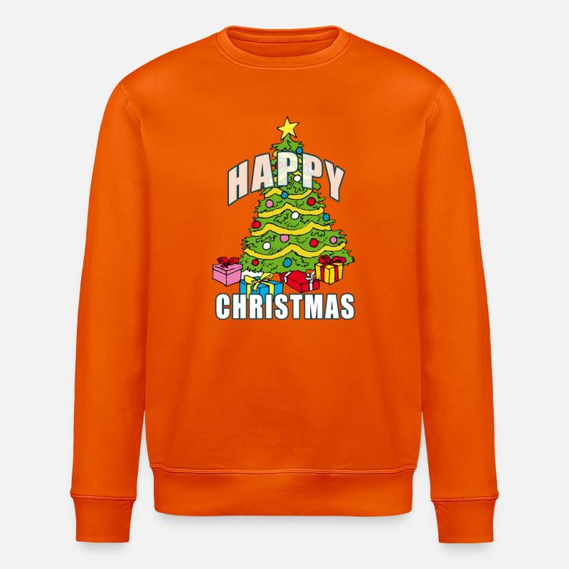 JOYEUX NOËL | Arbre de Noël - Sweat bio ROLLER Stanley/Stella Unisexe - orange profond