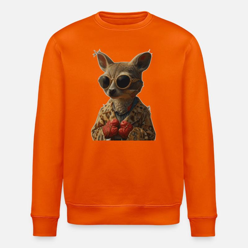 Kangaroo1 - Stanley/Stella Unisex Bio-Sweatshirt ROLLER - Tieforange