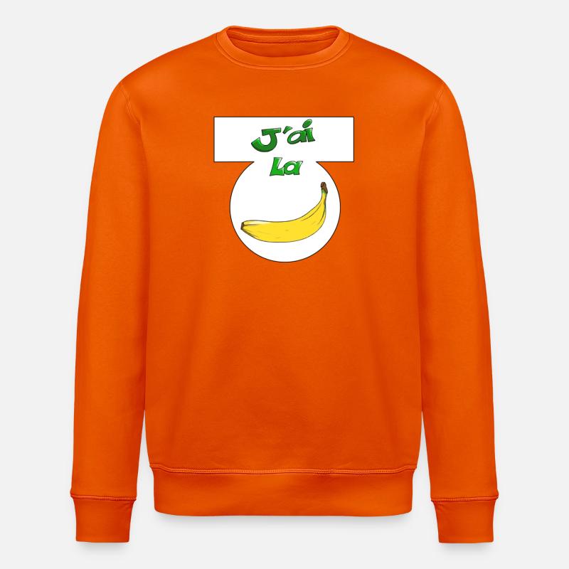 Ich bin Banane - Stanley/Stella Unisex Bio-Sweatshirt ROLLER - Tieforange