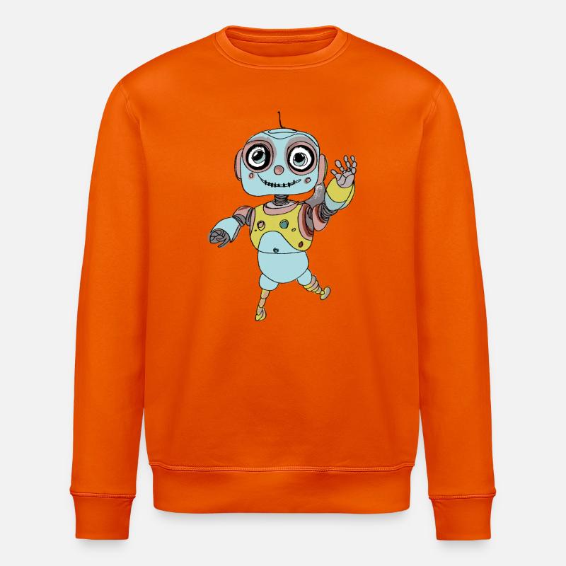 Compagnon cosmique - Sweat bio ROLLER Stanley/Stella Unisexe - orange profond