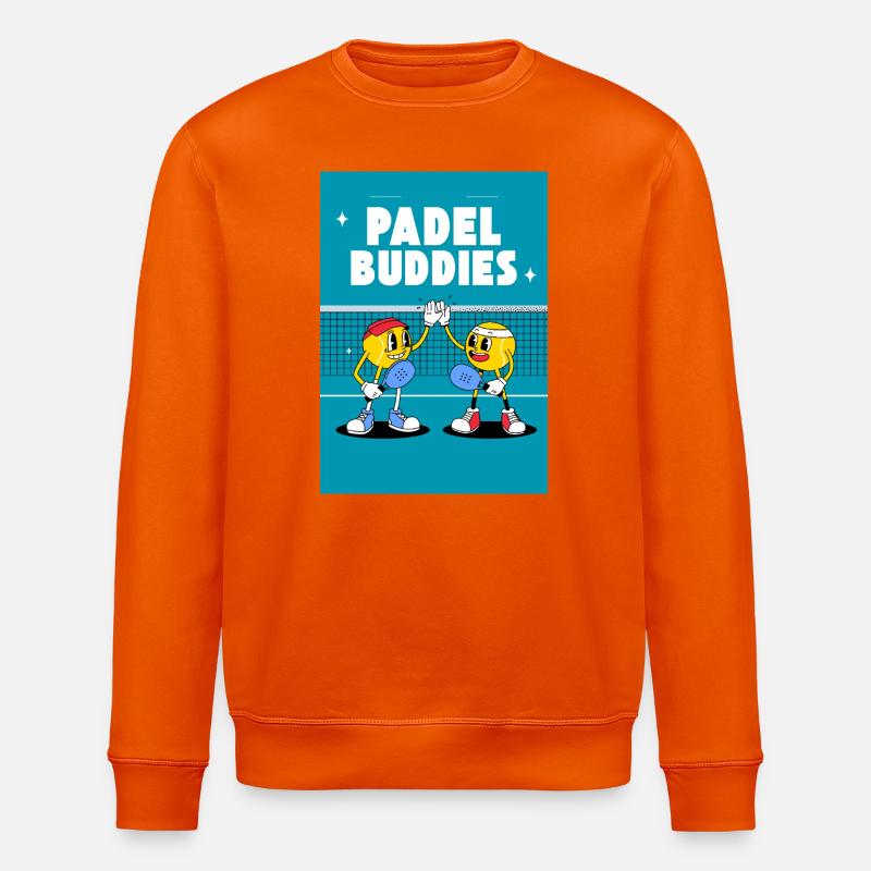 Padel Buddies High Five Duo - Stanley/Stella Unisex Bio-Sweatshirt ROLLER - Tieforange