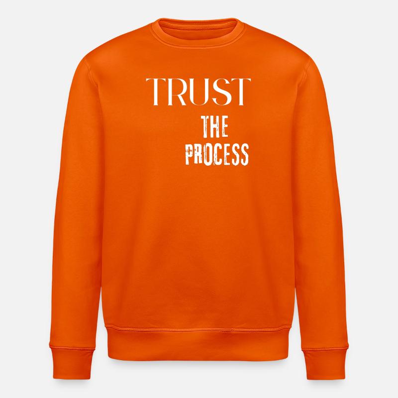 Vertraue dem Prozess - Stanley/Stella Unisex Bio-Sweatshirt ROLLER - Tieforange