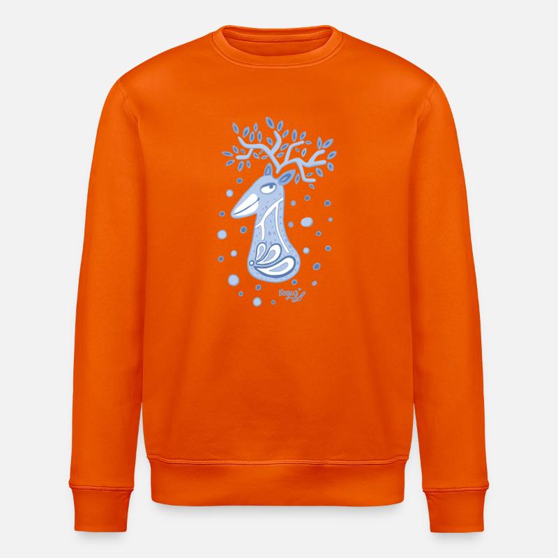 Hirschbock - Stanley/Stella Unisex Bio-Sweatshirt ROLLER - Tieforange