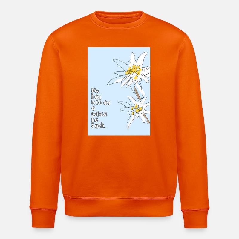 Edelweiß - Stanley/Stella Unisex Bio-Sweatshirt ROLLER - Tieforange