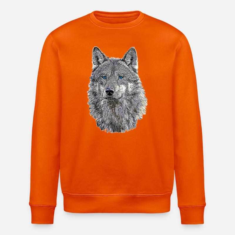 Wolf - Stanley/Stella Unisex Bio-Sweatshirt ROLLER - Tieforange