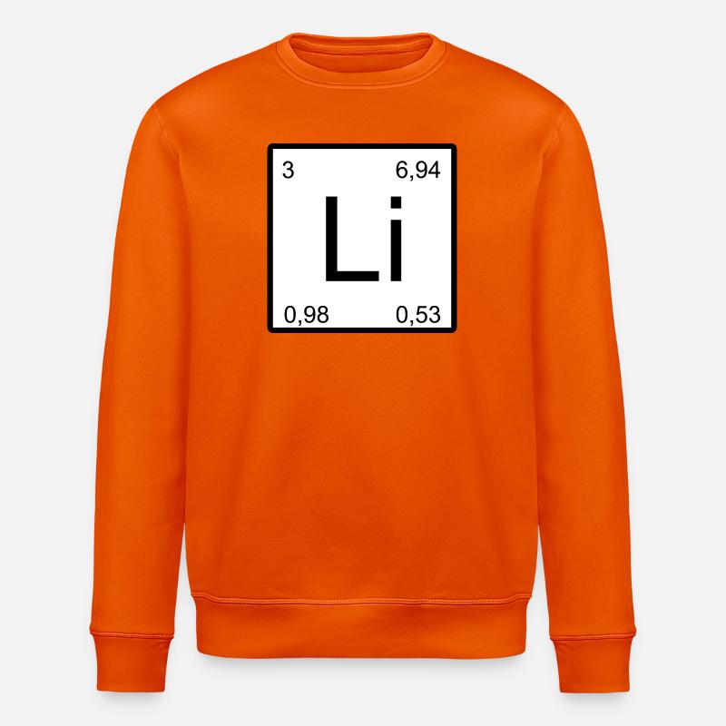 Lithium Minimal-Element Design - Stanley/Stella Unisex Bio-Sweatshirt ROLLER - Tieforange