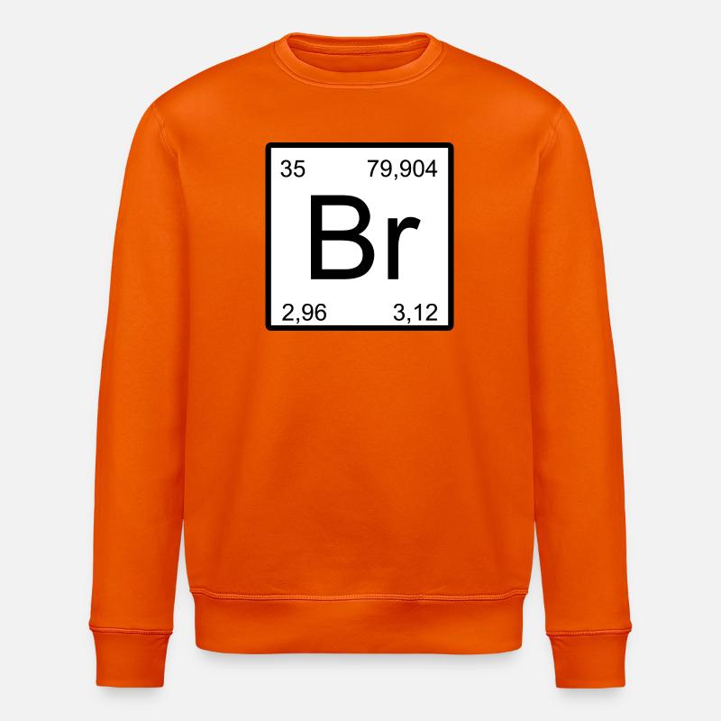 Brom Br Element Block Design - Stanley/Stella Unisex Bio-Sweatshirt ROLLER - Tieforange