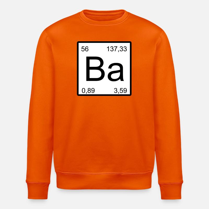 Ba Barium Element Stil-Design - Stanley/Stella Unisex Bio-Sweatshirt ROLLER - Tieforange