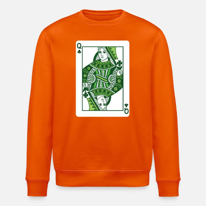 Queen Of Shamrock St Patrick's Irish - Stanley/Stella Unisex Bio-Sweatshirt ROLLER - Tieforange