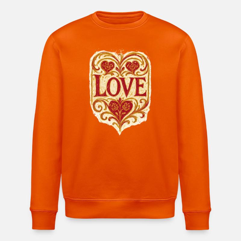 amour_hzcj_013 - Stanley/Stella Unisex Bio-Sweatshirt ROLLER - Tieforange