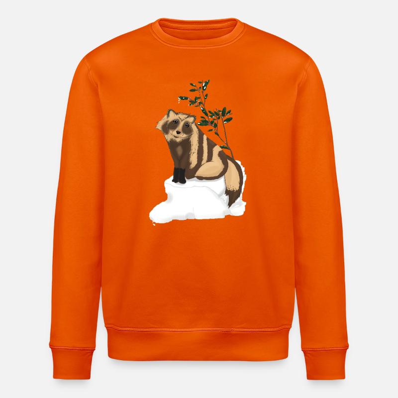 Tanuki sous le gui - Sweat bio ROLLER Stanley/Stella Unisexe - orange profond