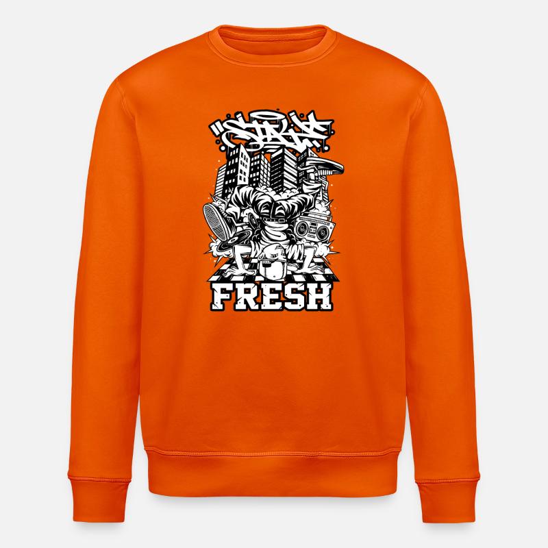 Breakdance  | B-Boy | Hip Hop - Stanley/Stella Unisex Bio-Sweatshirt ROLLER - Tieforange