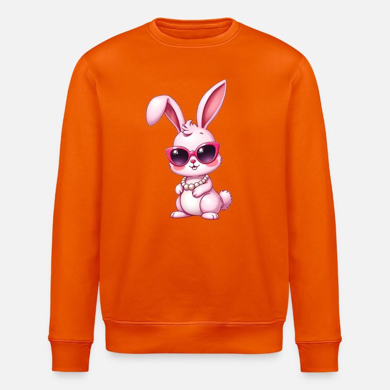 Lapin - Sweat bio ROLLER Stanley/Stella Unisexe - orange profond