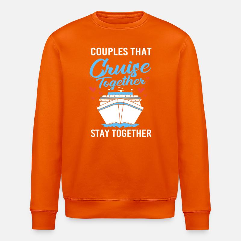 Kreuzfahrt Kreuzfahrtschiff - Stanley/Stella Unisex Bio-Sweatshirt ROLLER - Tieforange