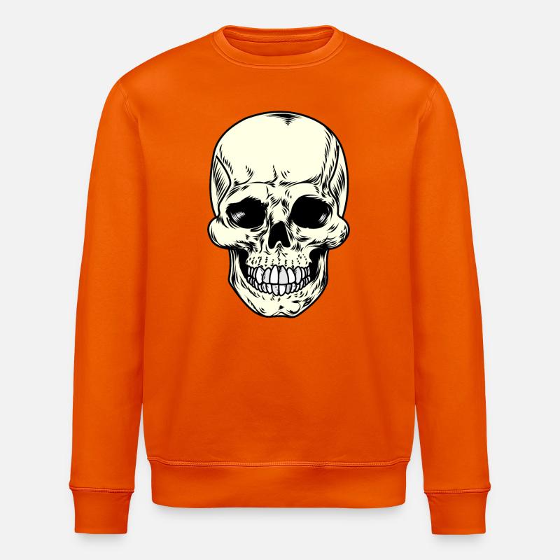 Schädel Schädel - Stanley/Stella Unisex Bio-Sweatshirt ROLLER - Tieforange