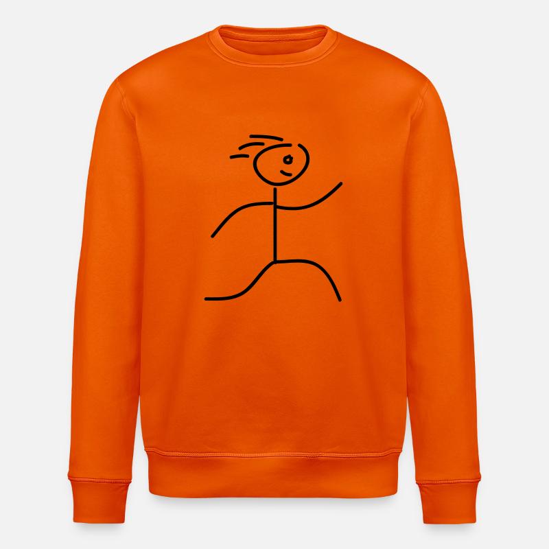 run_peopel_run2 - Stanley/Stella Unisex Bio-Sweatshirt ROLLER - Tieforange